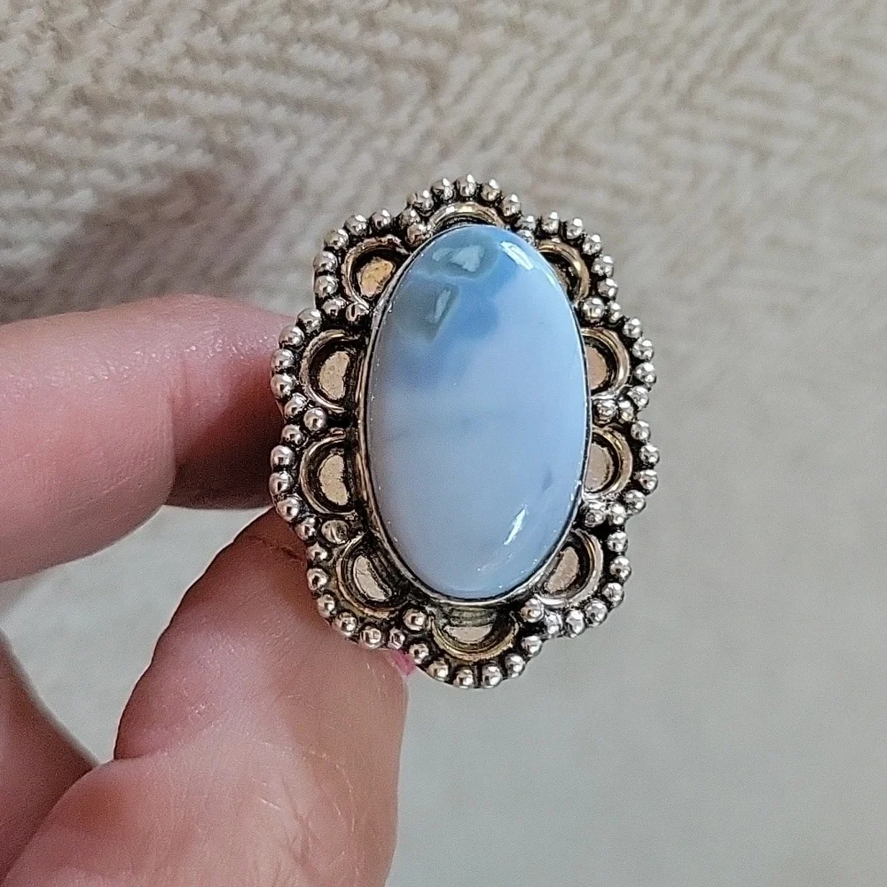 OWYHEE OPAL STATEMENT RING - Picture 2 of 5
